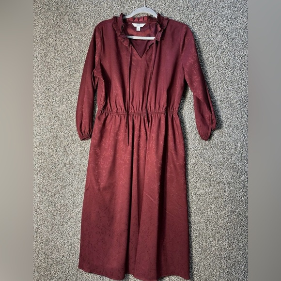 Croft & Barrow Ruffle Neck Dress SZ Medium NWOT - Picture 7 of 11